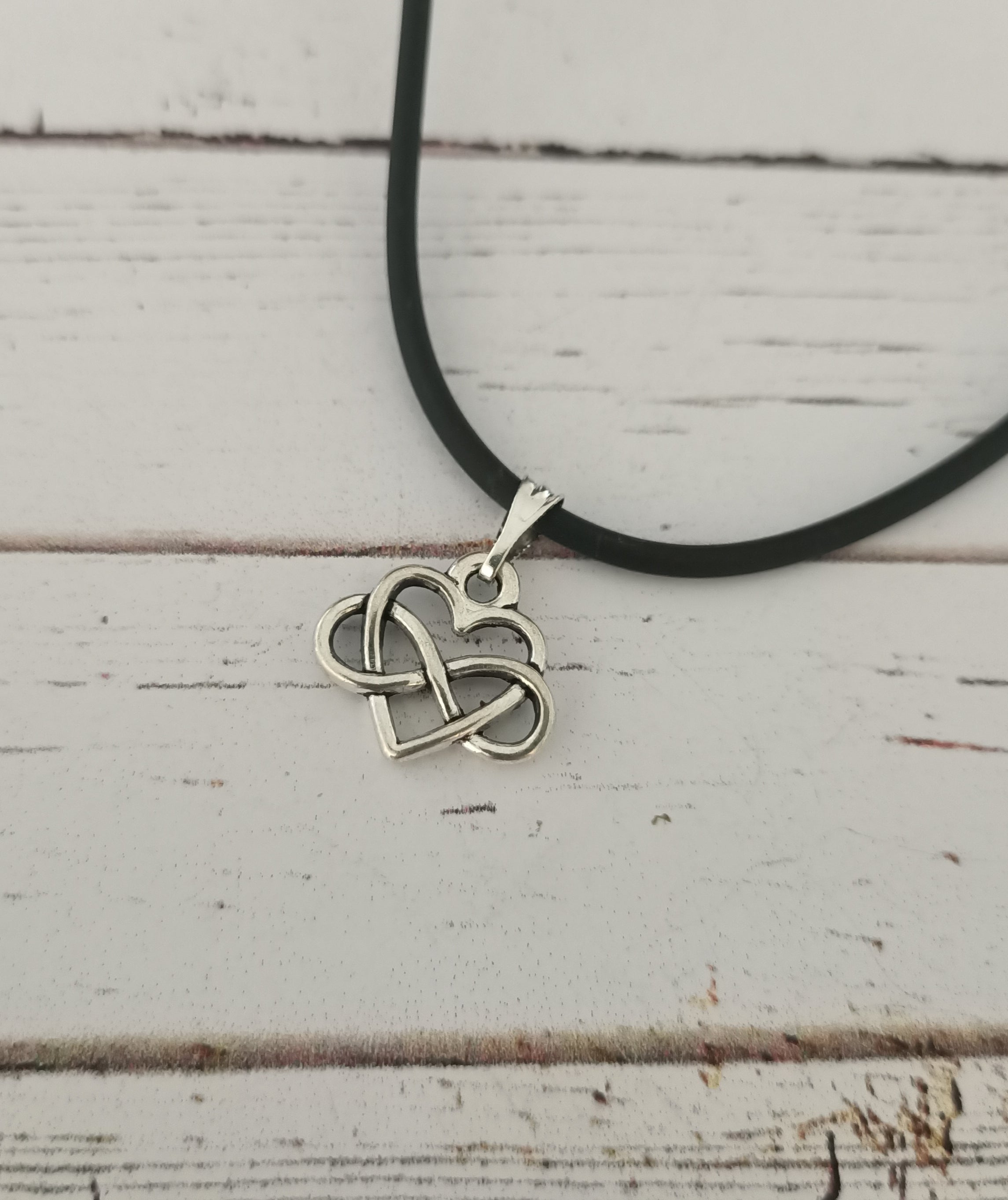 Infinity heart necklace