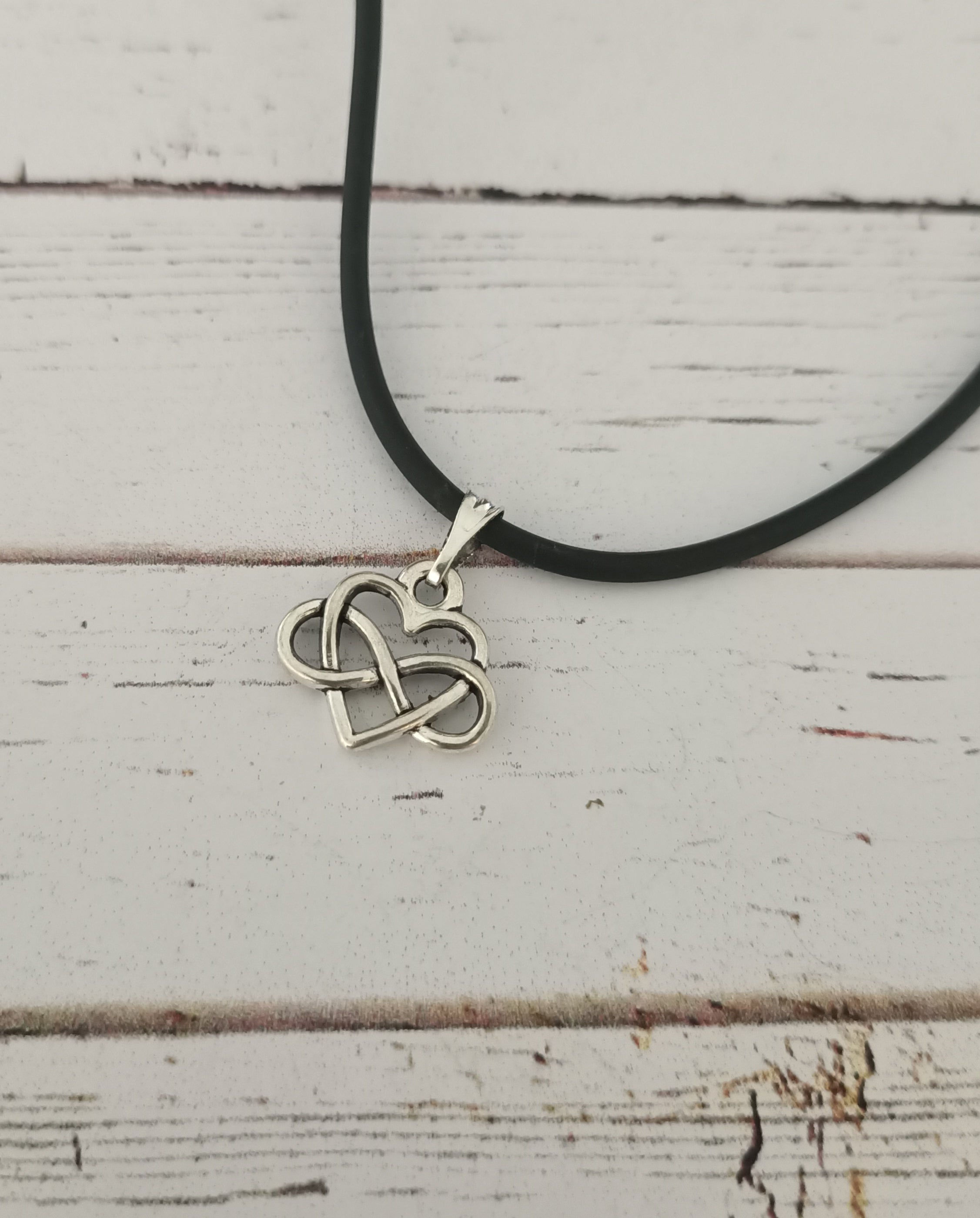 Infinity heart necklace