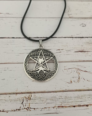 Pentagram tree of Life necklace