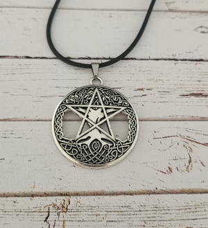 Pentagram tree of Life necklace
