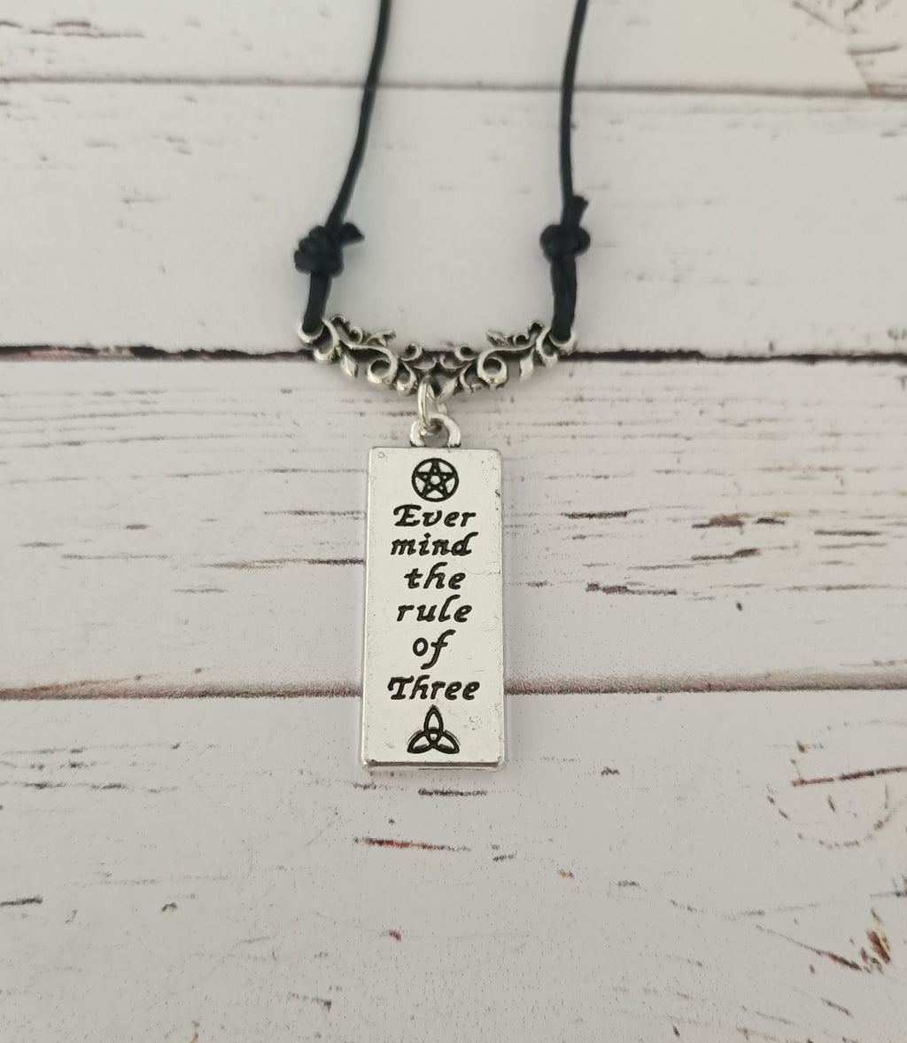 Ever mind the rule of three necklace