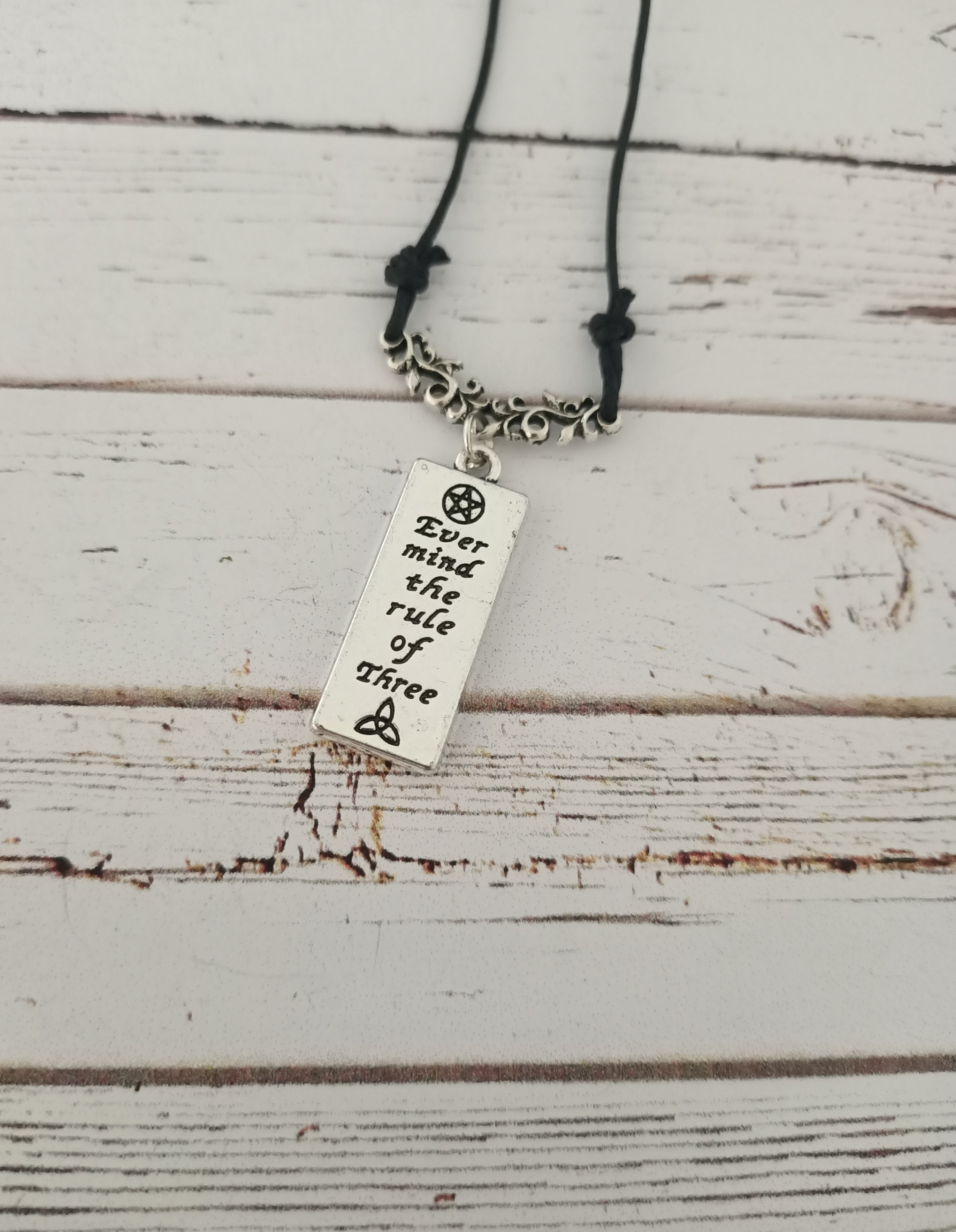 Ever mind the rule of three necklace