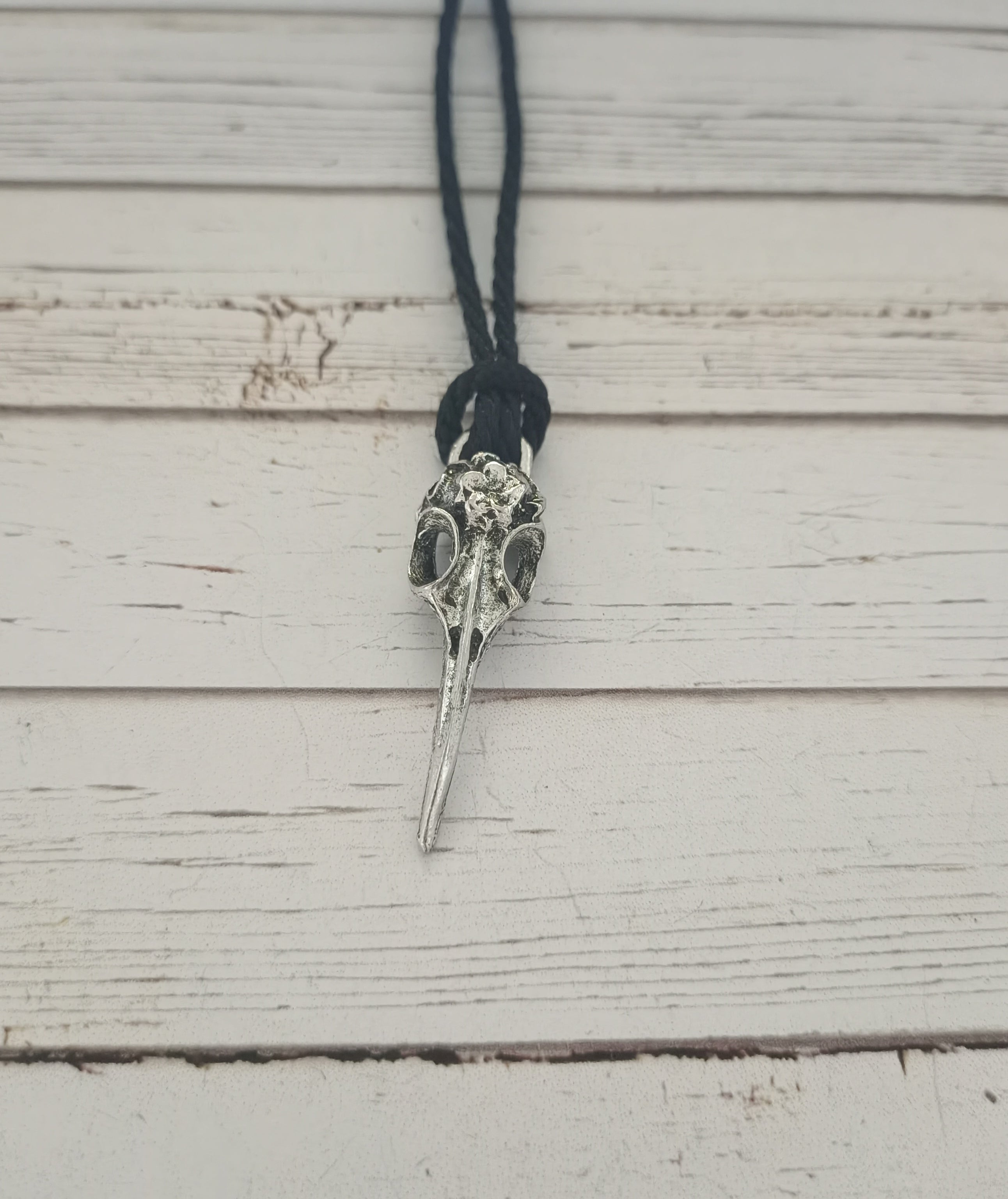 Raven skull necklace