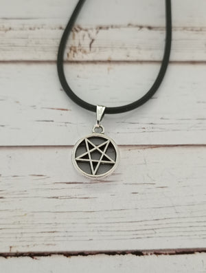 Small inverted pentagram necklace