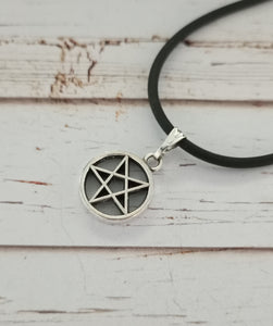 Small inverted pentagram necklace