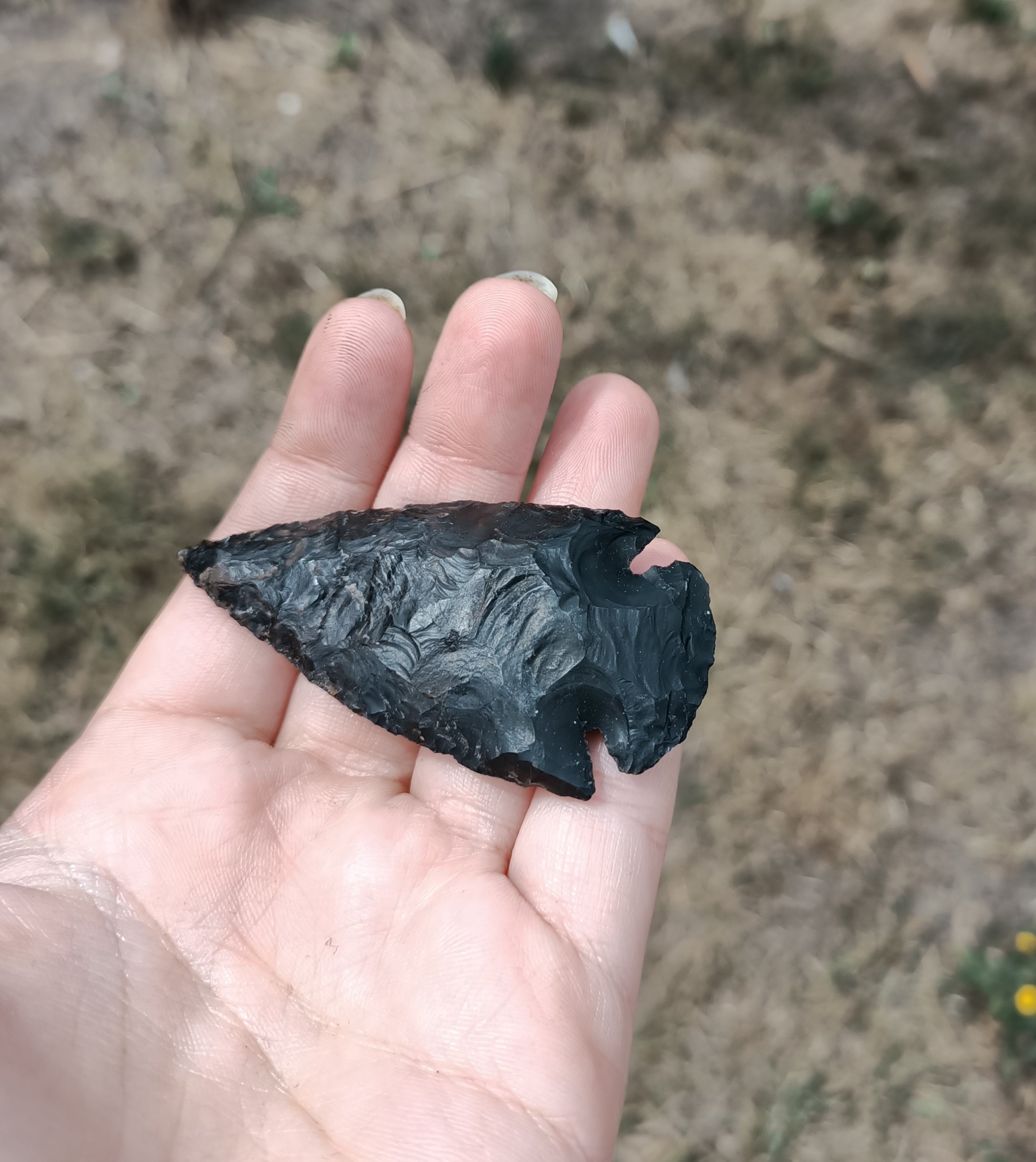 Black agate Arrow head