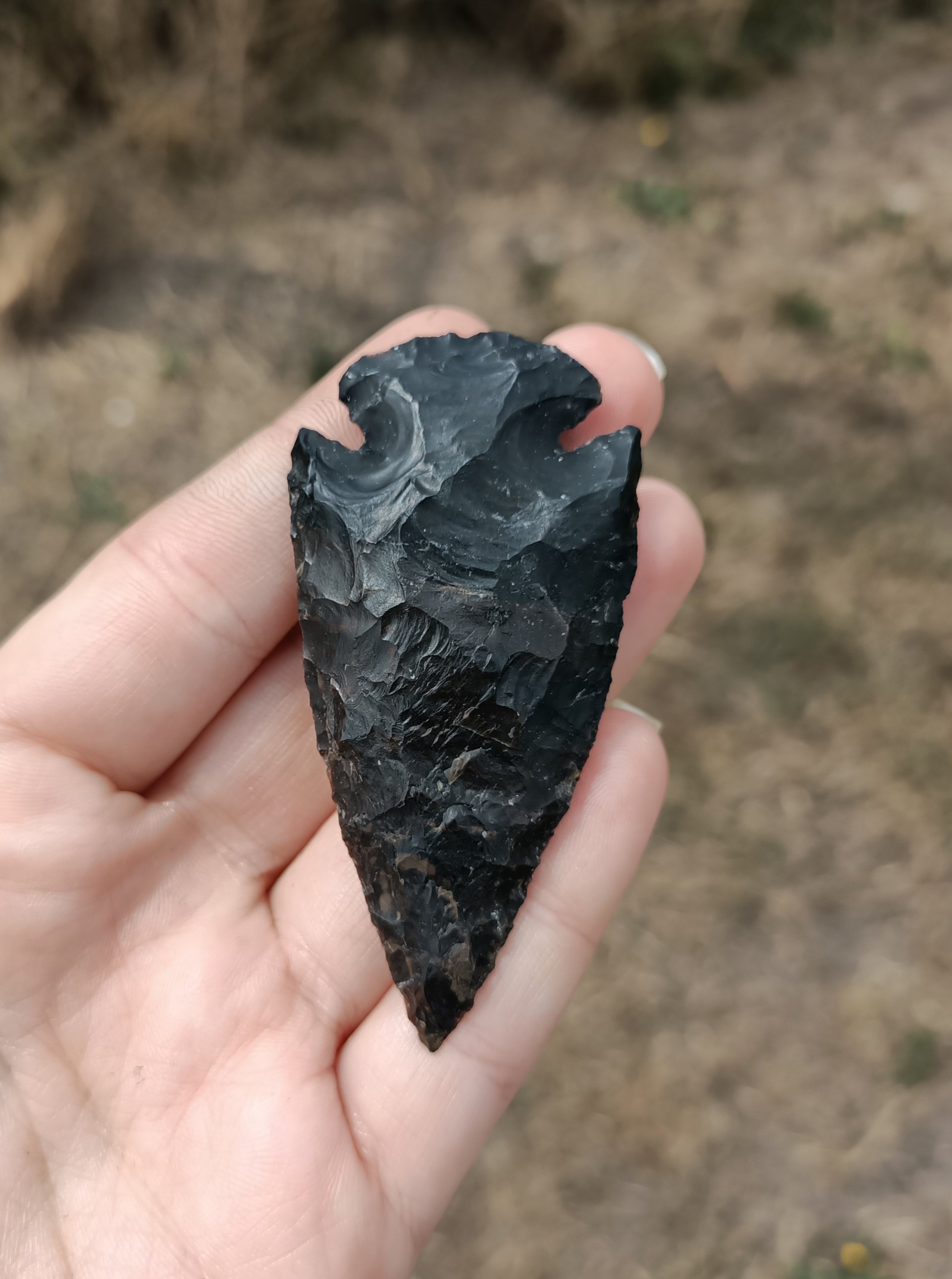 Black agate Arrow head